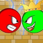 Игра Красный шар против зеленого короля