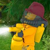 скрин игры Лего сити: Пожар в лесу