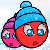 Скрин игры Красный шар: Рождество