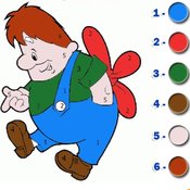 Скрин игры Раскраска по номерам для детей